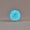 Front view of 4" circle acrylic embedment with cast medical stent