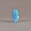 Side view of 4" circle acrylic embedment with cast medical stent