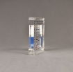 Side view of medium Allure™ Acrylic Encasement Award with Parkinsons medical treatment encased into clear acrylic showing full color imprint.