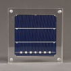 Front view of xx-large Allure™ Acrylic Encasement Award with silicon wafer encased into clear acrylic showing front view of wafer.