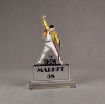 Front view of 100 Square Inch Elite Series LaserCut™ Acrylic Award with custom shape of The Show Market 58 logo.