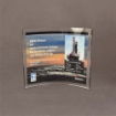 Front view of medium Curved Process Lucite® Plaque featuring detailed project specs and oil platform photo for ADNOC and Weatherford recognition