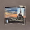 Front view of Large Curved Process Plaque with detailed offshore scene, project stats, and high-impact branding for a major oil achievement