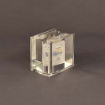 Side profile of Thick Book Lucite® Embedment showcasing bold width and layered insert, ideal for preserving manuals, reports, or publications